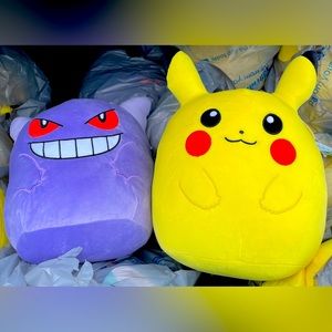 Pokémon Gengar & Pikachu Squishmallow 10 in Plush Collectible Toy New With Tags